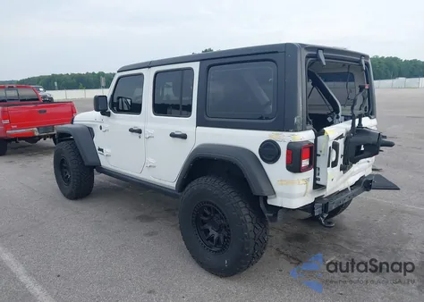 2022 Jeep Wrangler Unlimited Sport 4X4 из США, поврежденный, VIN 1C4HJXDG1NW180562